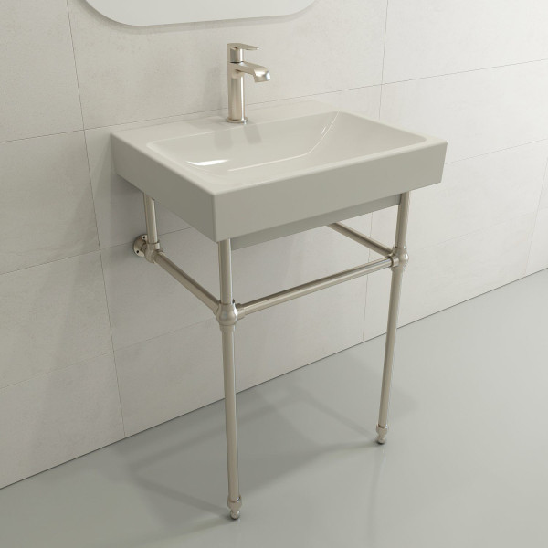 BOCCHI 1077-XXX-0126 Scala Arch 23.75 Inch 1-Hole Wall-Mounted Fireclay Sink