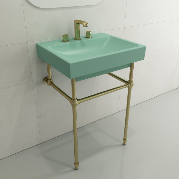 BOCCHI 1077-XXX-0127 Scala Arch 23.75 Inch 3-Hole Wall-Mounted Fireclay Sink