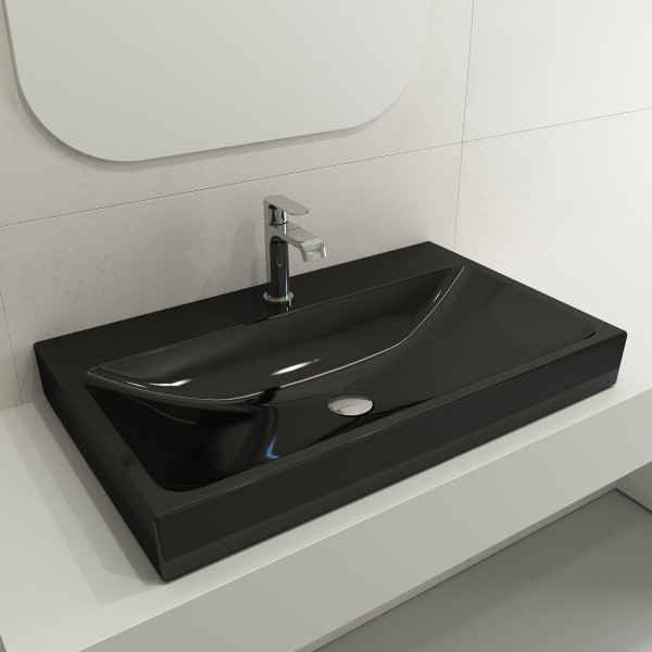BOCCHI 1078-XXX-0126 Scala Arch 32 Inch 1-Hole Wall-Mounted Fireclay Sink