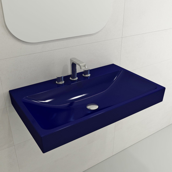 BOCCHI 1078-XXX-0127 Scala Arch 32 Inch 3-Hole Wall-Mounted Fireclay Sink