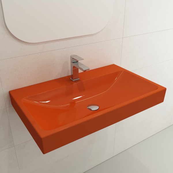 BOCCHI 1078-XXX-0126 Scala Arch 32 Inch 1-Hole Wall-Mounted Fireclay Sink