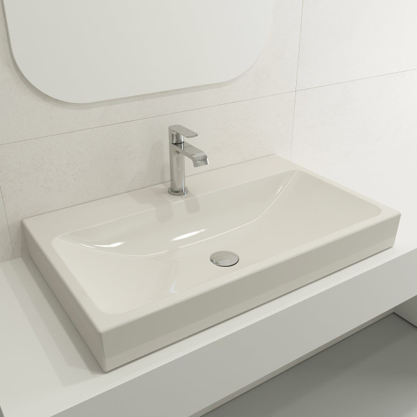 BOCCHI 1078-XXX-0126 Scala Arch 32 Inch 1-Hole Wall-Mounted Fireclay Sink