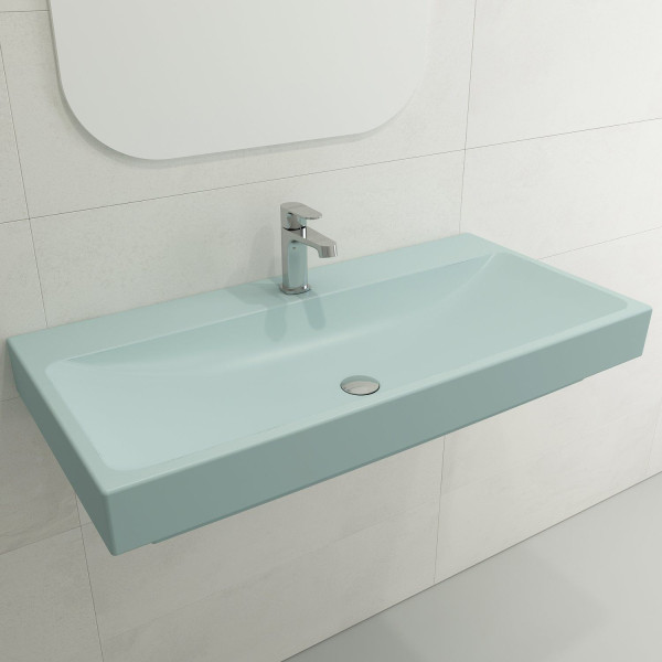 BOCCHI 1079-XXX-0126 Scala Arch 39.75 Inch 1-Hole Wall-Mounted Fireclay Sink