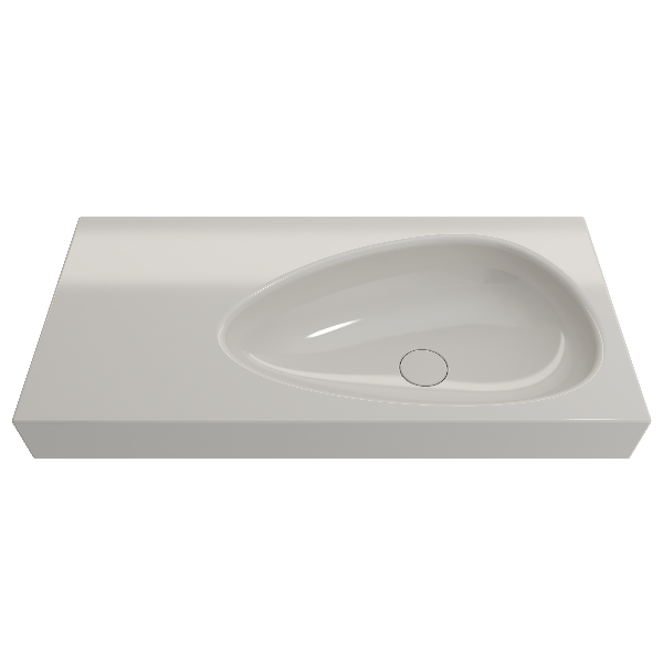 BOCCHI 1115-XXX-0125 Etna 35.5 Inch Wall-Mounted with Matching Drain Cover