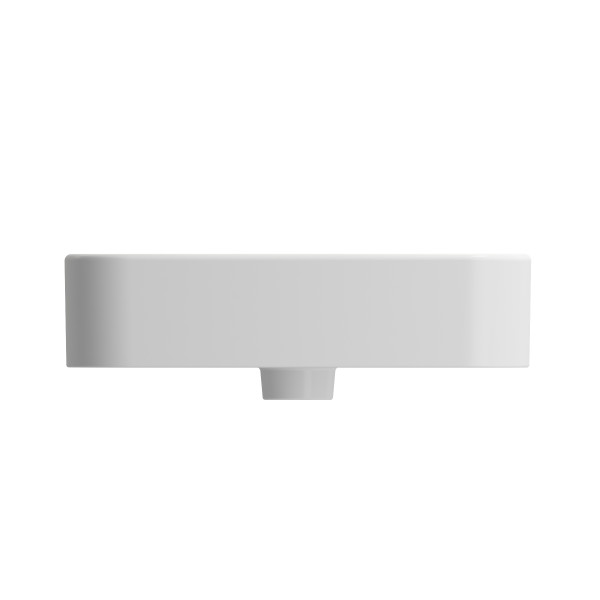BOCCHI 1122-XXX-0126 Parma Wall-Mounted Sink Fireclay 19.75" 1-Hole + Overflow