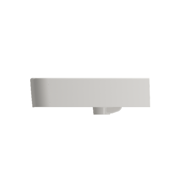 BOCCHI 1123-XXX-0126 Parma Wall-Mounted Sink Fireclay 25.5 in. 1-Hole Overflow