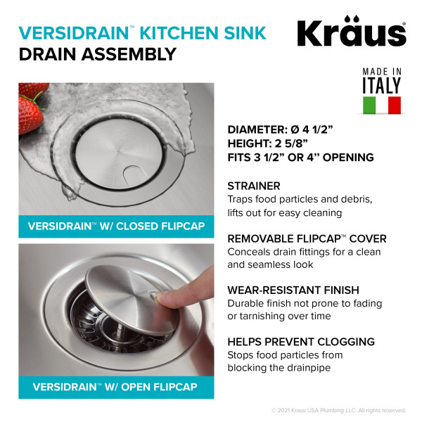 Kraus KA1UD33B Dex 33” Undermount 16 Gauge Stainless  Double Bowl Kitchen Sink