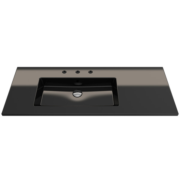 BOCCHI 1305-XXX-012X Ravenna Wall-Mounted Sink Fireclay 47.5 in. with Overflow