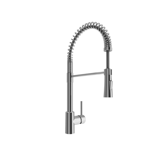 BOCCHI 1348-001-2020CH Step-Rim Apron Front Fireclay 36" 2 Bowl Kitchen Sink Kit
