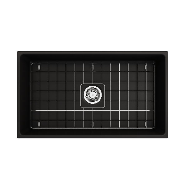 BOCCHI 1353-XXX-0120 Vigneto Apron Front Fireclay 33" Single Bowl Kitchen Sink