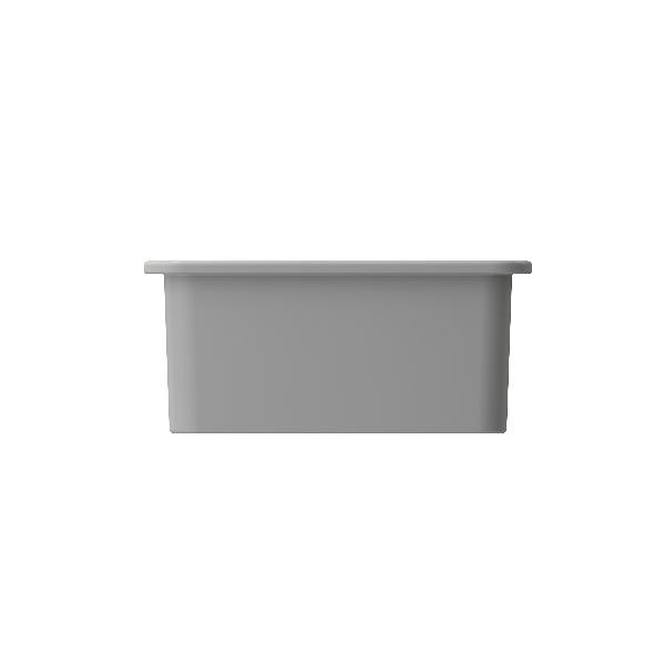 BOCCHI 1358-0120 Undermount Fireclay Single Bowl Kitchen Sink with Strainer