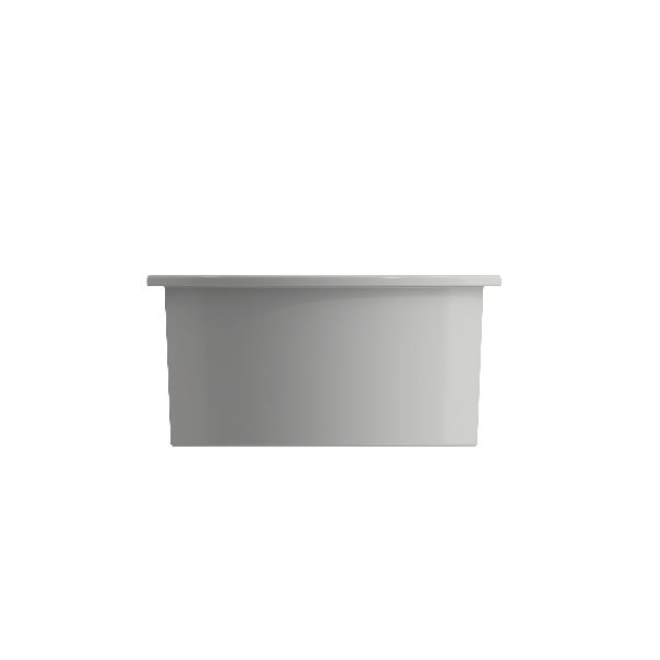 BOCCHI 1361-0120 Round Undermount Fireclay 18.5" Single Bowl Kitchen Sink