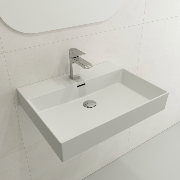BOCCHI 1376-XXX-0126 Milano Sink Fireclay 24" Single Hole With Overflow