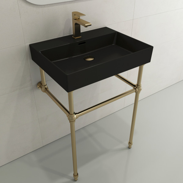 BOCCHI 1376-XXX-0126 Milano Sink Fireclay 24" Single Hole With Overflow
