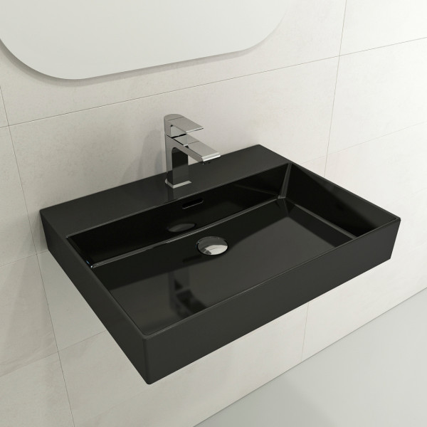 BOCCHI 1376-XXX-0126 Milano Sink Fireclay 24" Single Hole With Overflow