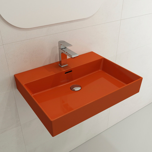 BOCCHI 1376-XXX-0126 Milano Sink Fireclay 24" Single Hole With Overflow