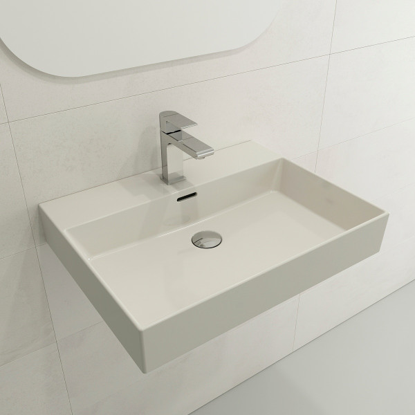 BOCCHI 1376-XXX-0126 Milano Sink Fireclay 24" Single Hole With Overflow