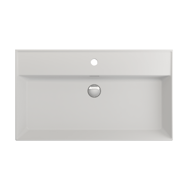 BOCCHI 1377-XXX-0126 Milano Wall-Mounted Fireclay Sink with Overflow