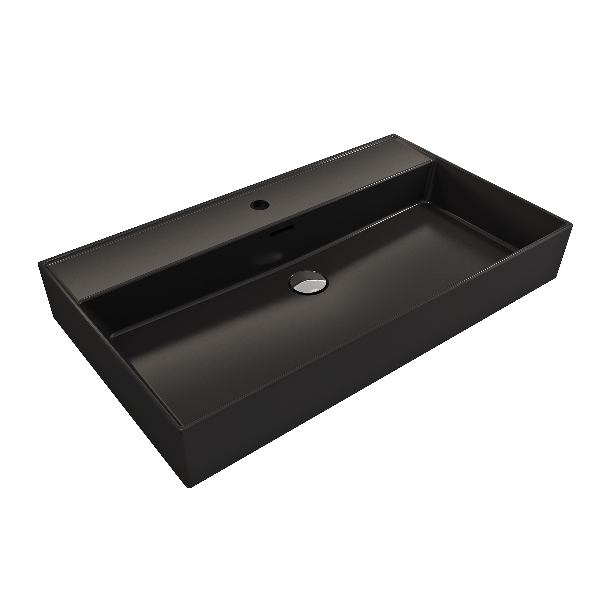 BOCCHI 1377-XXX-0126 Milano Wall-Mounted Fireclay Sink with Overflow