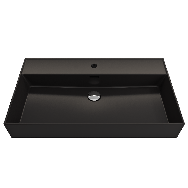 BOCCHI 1377-XXX-0126 Milano Wall-Mounted Fireclay Sink with Overflow