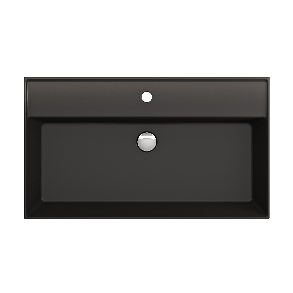 BOCCHI 1377-XXX-0126 Milano Wall-Mounted Fireclay Sink with Overflow