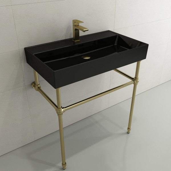 BOCCHI 1377-XXX-0126 Milano Wall-Mounted Fireclay Sink with Overflow