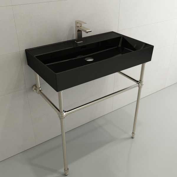BOCCHI 1377-XXX-0126 Milano Wall-Mounted Fireclay Sink with Overflow