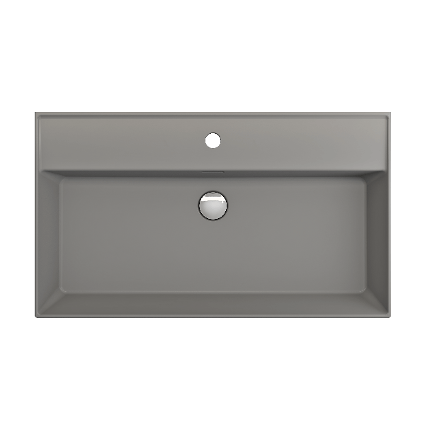 BOCCHI 1377-XXX-0126 Milano Wall-Mounted Fireclay Sink with Overflow