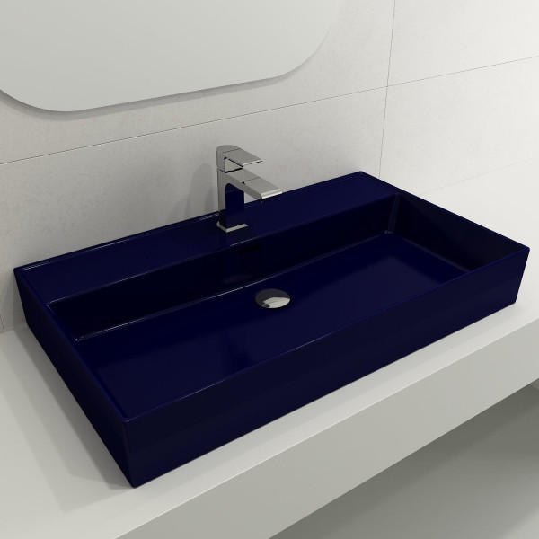 BOCCHI 1377-XXX-0126 Milano Wall-Mounted Fireclay Sink with Overflow