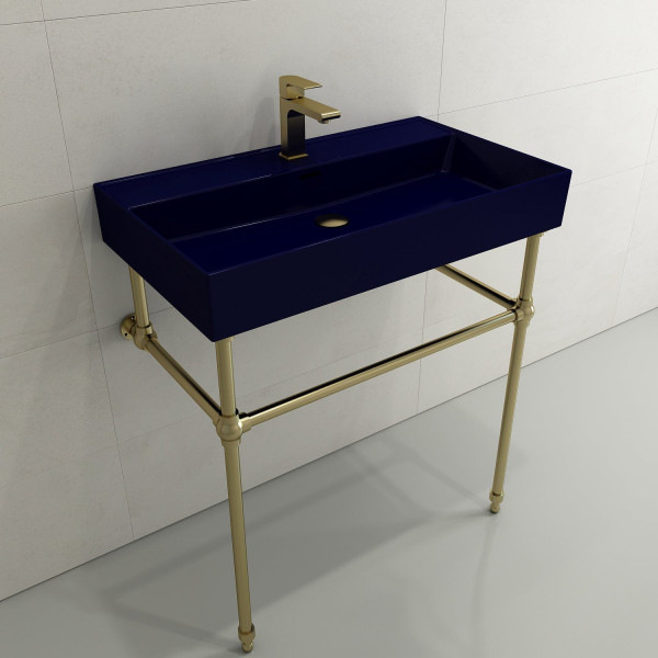 BOCCHI 1377-XXX-0126 Milano Wall-Mounted Fireclay Sink with Overflow