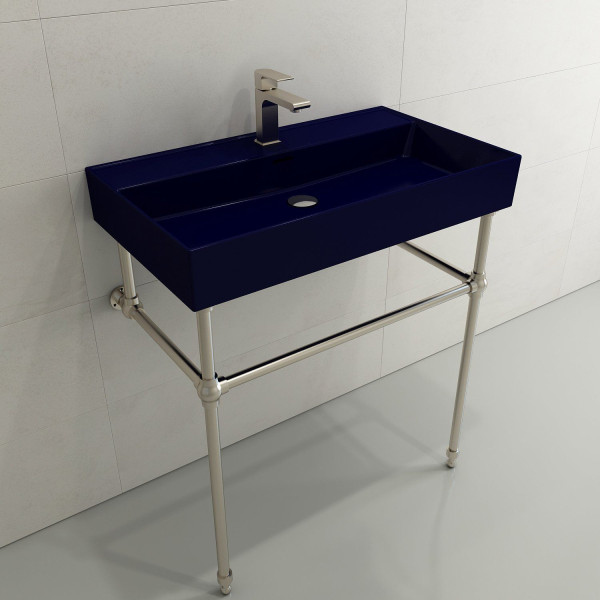 BOCCHI 1377-XXX-0126 Milano Wall-Mounted Fireclay Sink with Overflow