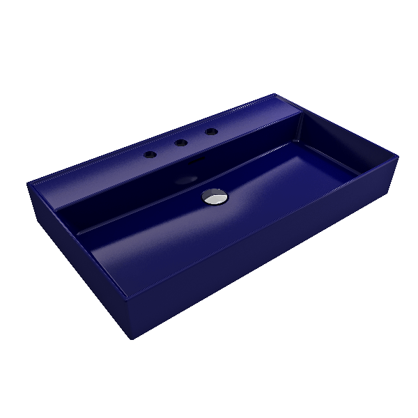 BOCCHI 1377-XXX-0127 Milano 32 Wall-Mounted Fireclay Sink with Overflow