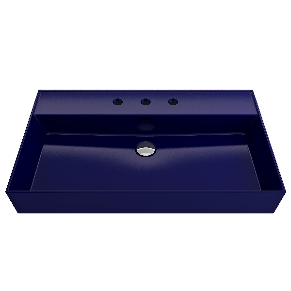 BOCCHI 1377-XXX-0127 Milano 32 Wall-Mounted Fireclay Sink with Overflow