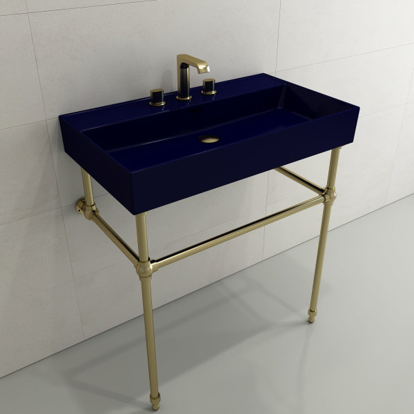 BOCCHI 1377-XXX-0127 Milano 32 Wall-Mounted Fireclay Sink with Overflow