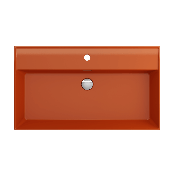 BOCCHI 1377-XXX-0126 Milano Wall-Mounted Fireclay Sink with Overflow