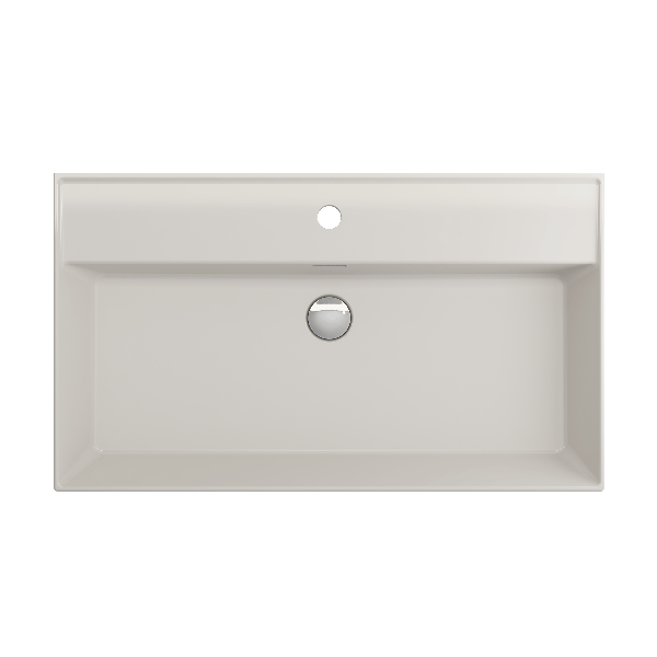 BOCCHI 1377-XXX-0126 Milano Wall-Mounted Fireclay Sink with Overflow