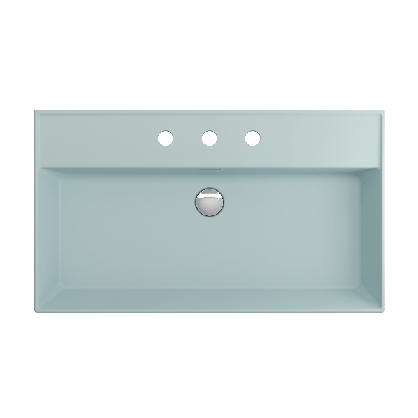 BOCCHI 1377-XXX-0127 Milano 32 Wall-Mounted Fireclay Sink with Overflow
