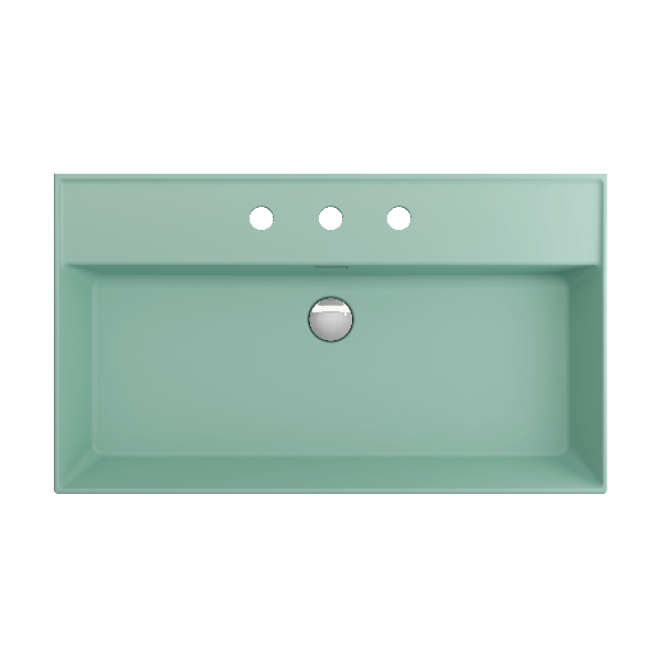 BOCCHI 1377-XXX-0127 Milano 32 Wall-Mounted Fireclay Sink with Overflow