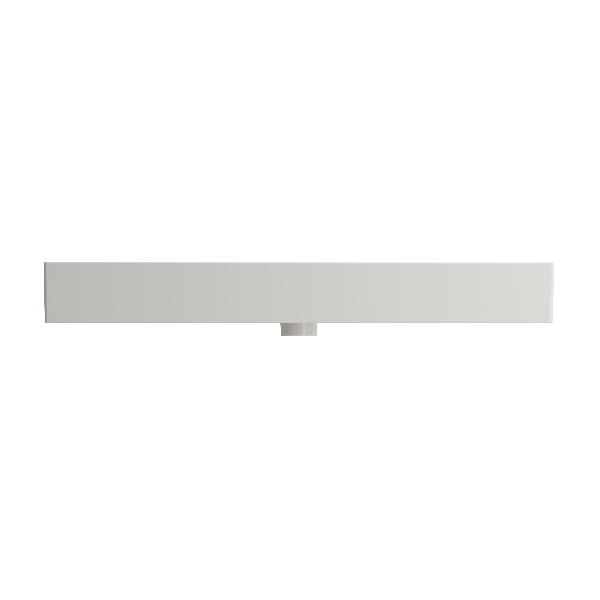 BOCCHI 1378-XXX-0126 Milano 39.75 Inch 1-Hole WallMounted Fireclay Sink Overflow