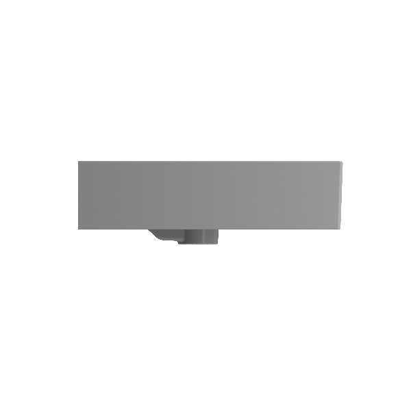 BOCCHI 1378-XXX-0127 Milano 39.75 Inch 3-Hole Wall-Mounted Fireclay Sink with Ov