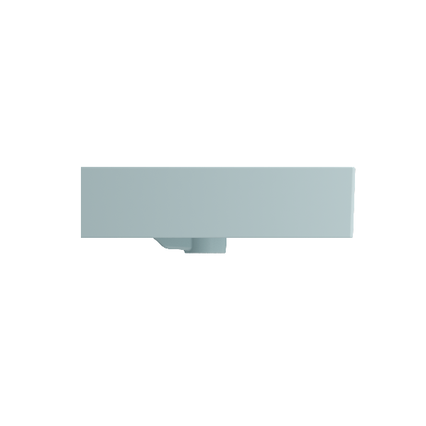 BOCCHI 1378-XXX-0127 Milano 39.75 Inch 3-Hole Wall-Mounted Fireclay Sink with Ov