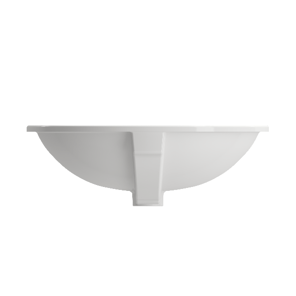 BOCCHI 1384-XXX-0125 Parma 22 Inch Undermount Fireclay Sink with Overflow