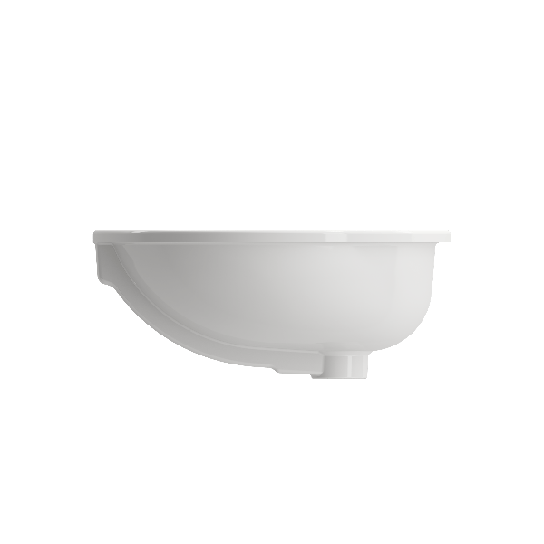 BOCCHI 1384-XXX-0125 Parma 22 Inch Undermount Fireclay Sink with Overflow