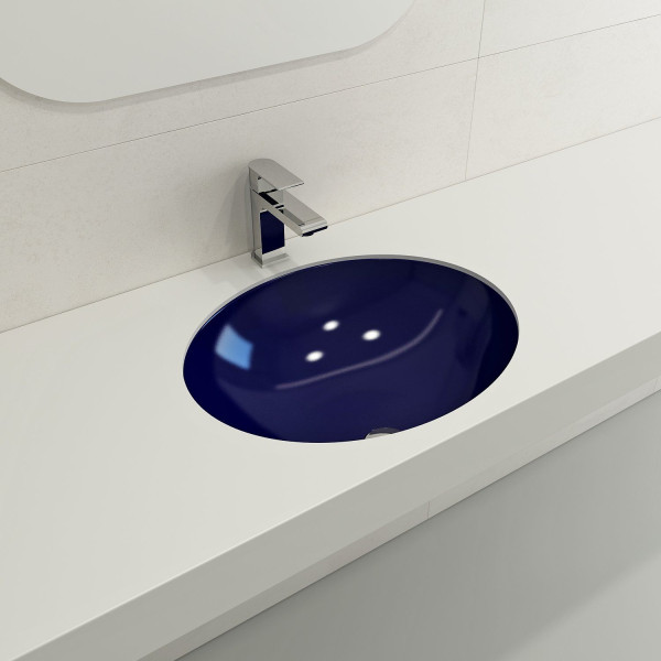 BOCCHI 1384-XXX-0125 Parma 22 Inch Undermount Fireclay Sink with Overflow