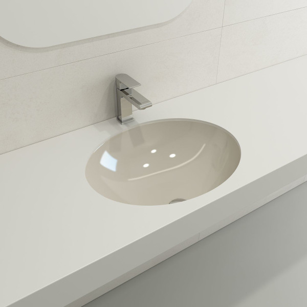 BOCCHI 1384-XXX-0125 Parma 22 Inch Undermount Fireclay Sink with Overflow