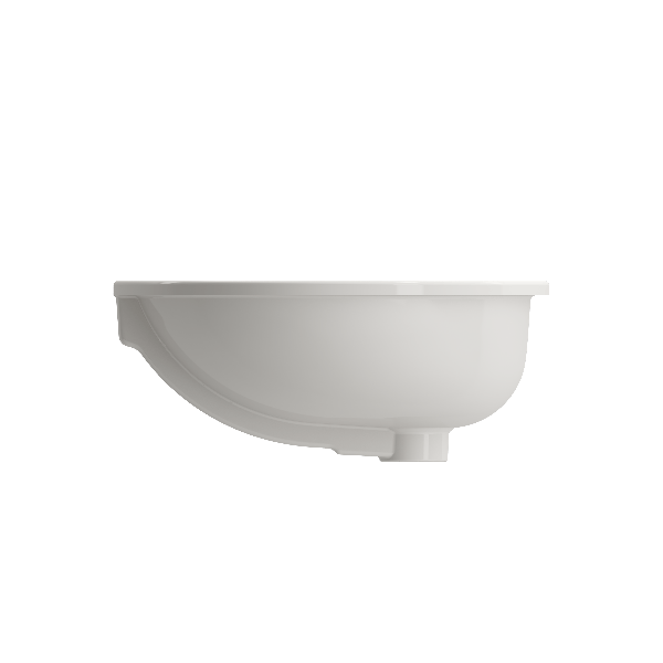 BOCCHI 1384-XXX-0125 Parma 22 Inch Undermount Fireclay Sink with Overflow