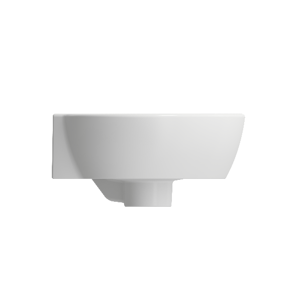 BOCCHI 1392-XXX-0126 Milano Corner Sink Fireclay 12 in. 1-Hole