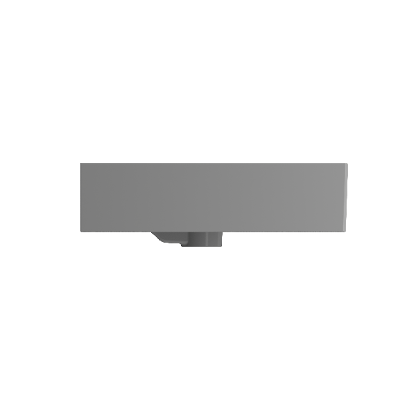 BOCCHI 1394-XXX-0126 Milano 47.75 Inch 1-Hole Wall-Mounted Fireclay Sink with Ov
