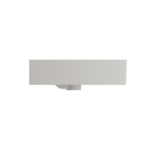 BOCCHI 1394-XXX-0126 Milano 47.75 Inch 1-Hole Wall-Mounted Fireclay Sink with Ov