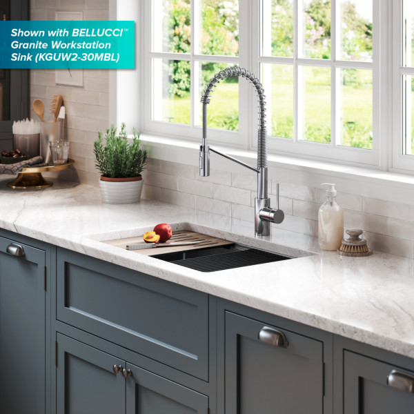 Kraus KPF-2631 Oletto™ Single Handle Pull Down Commercial Kitchen Faucet